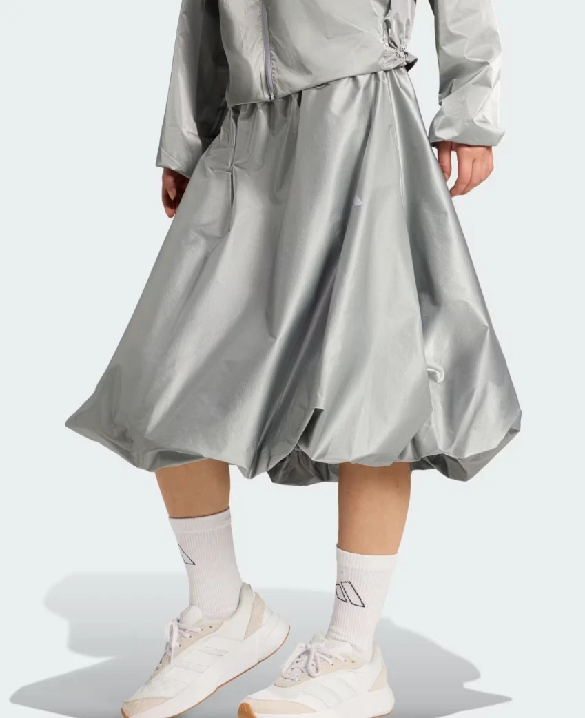 adidas City Tech Metallic Holiday Skirt Women Sports Casual Dress AsiaFit JY0491