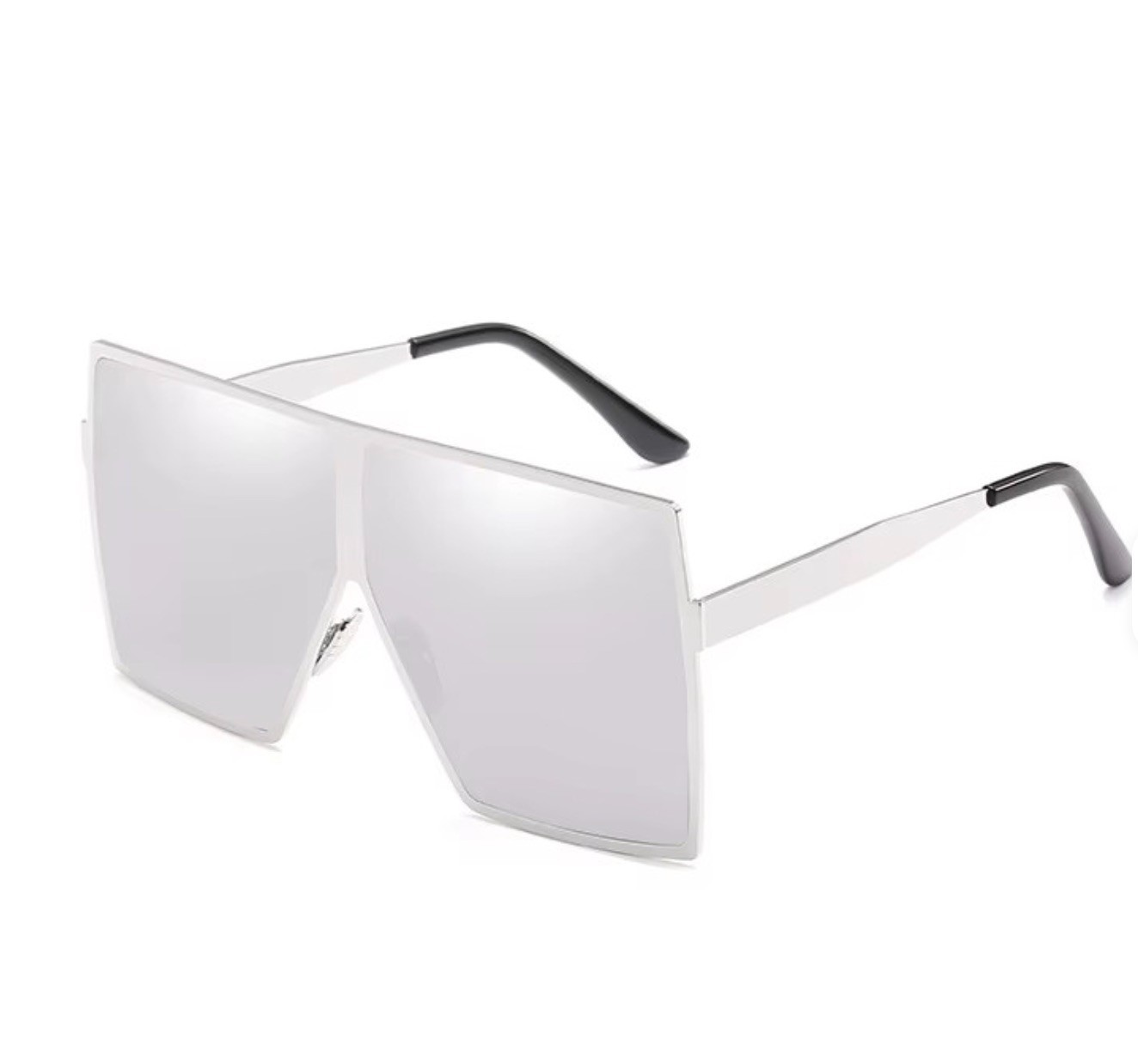 Sunglasses Flat Top Huge Big Oversized XXL Square Women “Lauren” Mirror SHADES