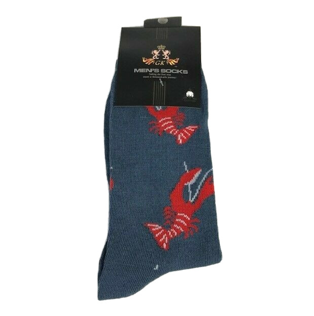 GK Men’s Novelty Socks Assorted Colors Designs Mid-Calf Shoe One Pair Size 10-13