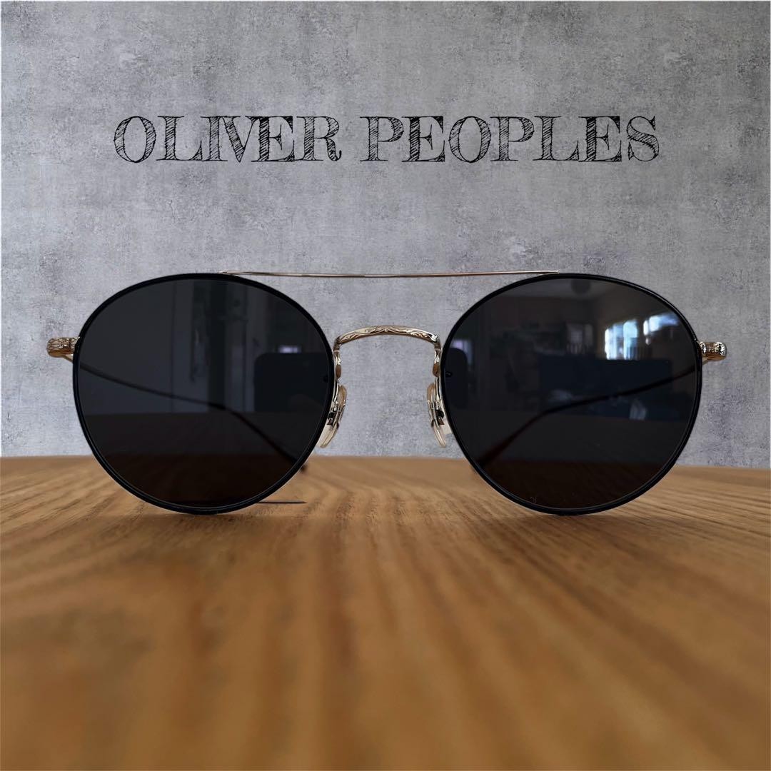 Oliver Peoples Kin Sunglasses Japan Made Silver Smoke Lens 50mm Used