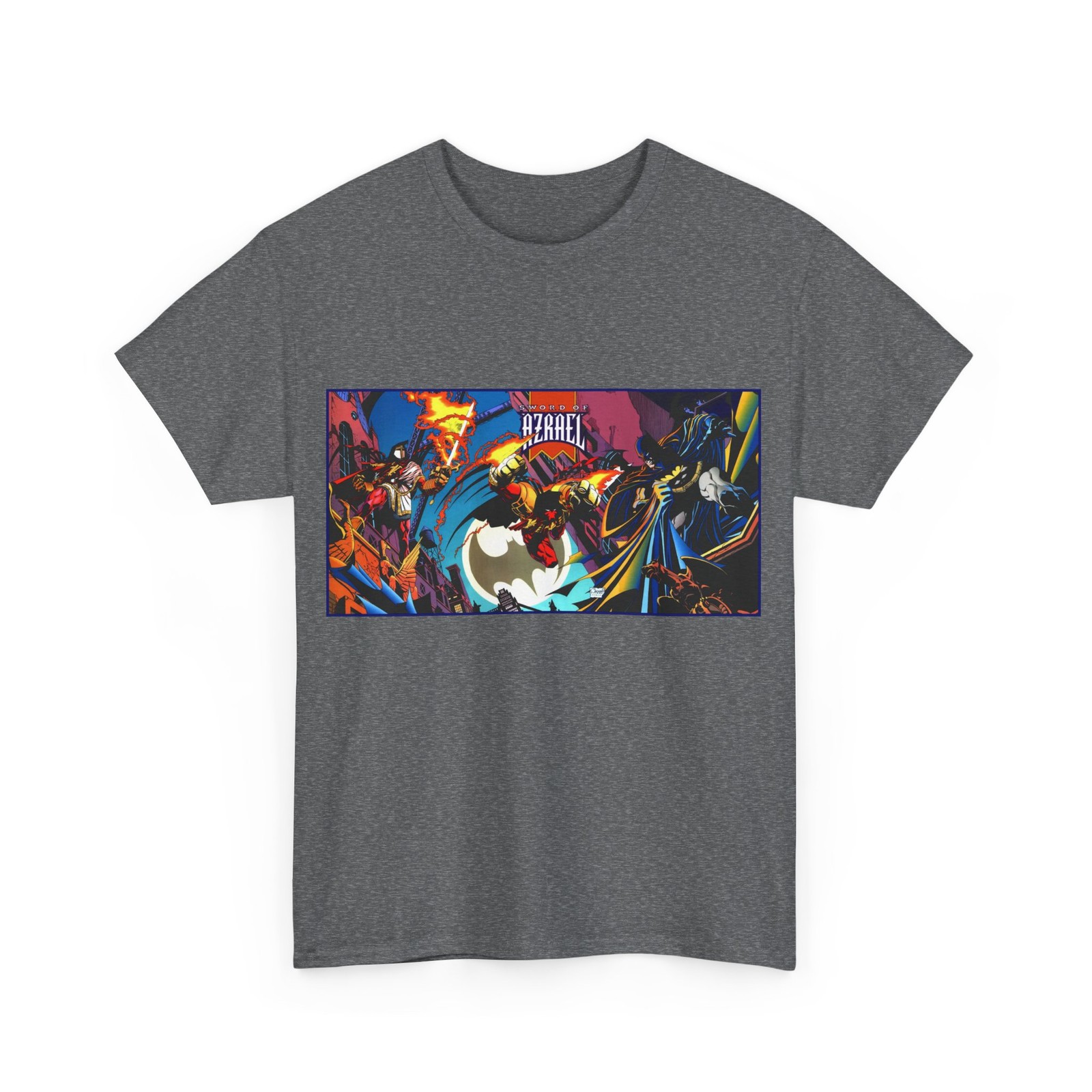 Batman Sword of Azrael T-Shirt – Joe Quesada Cover Art – Knightfall – DC Comics