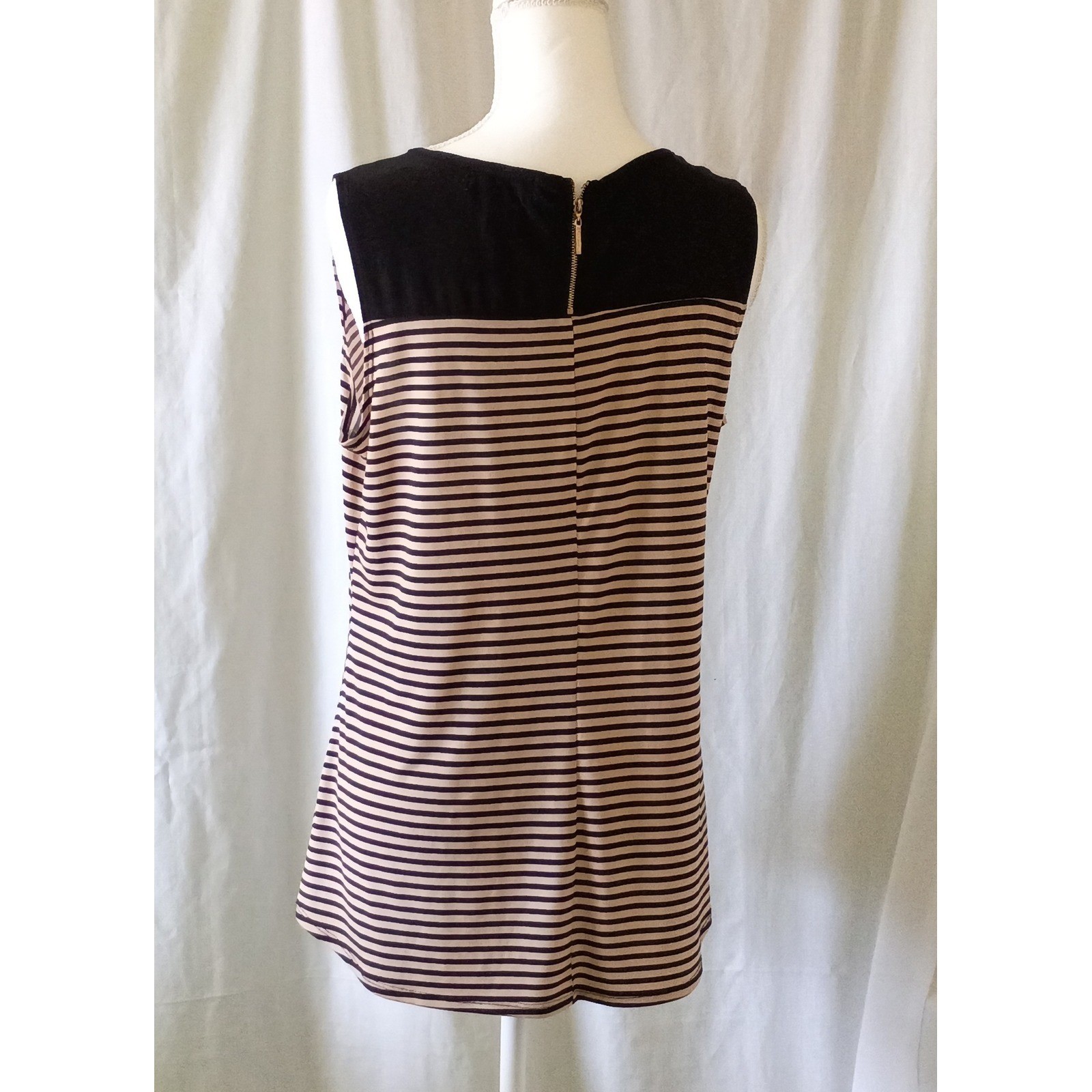 Lot 2 Nautical Wear Diana Belle Liz Claiborne Tops Orange Tan Black Shell Tee