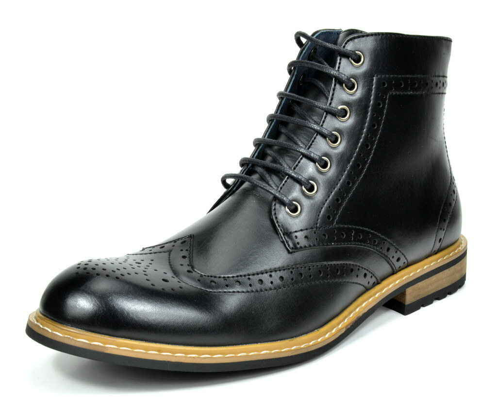 Men’s Motorcycle Leather Chukka Boots Oxford Derby Dress Wedding Shoe