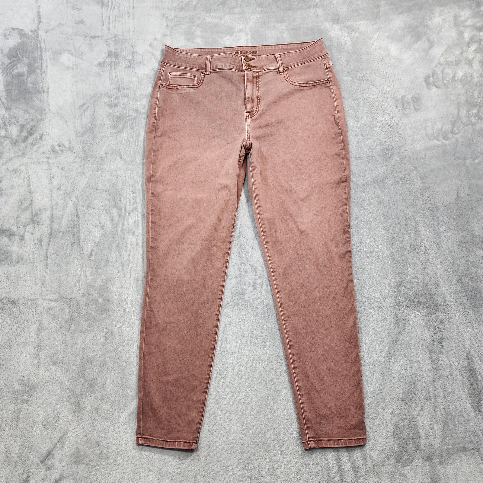 Maurices Jeans Womens XL Pink High Rise Skinny Jegging Stretch Denim Casual