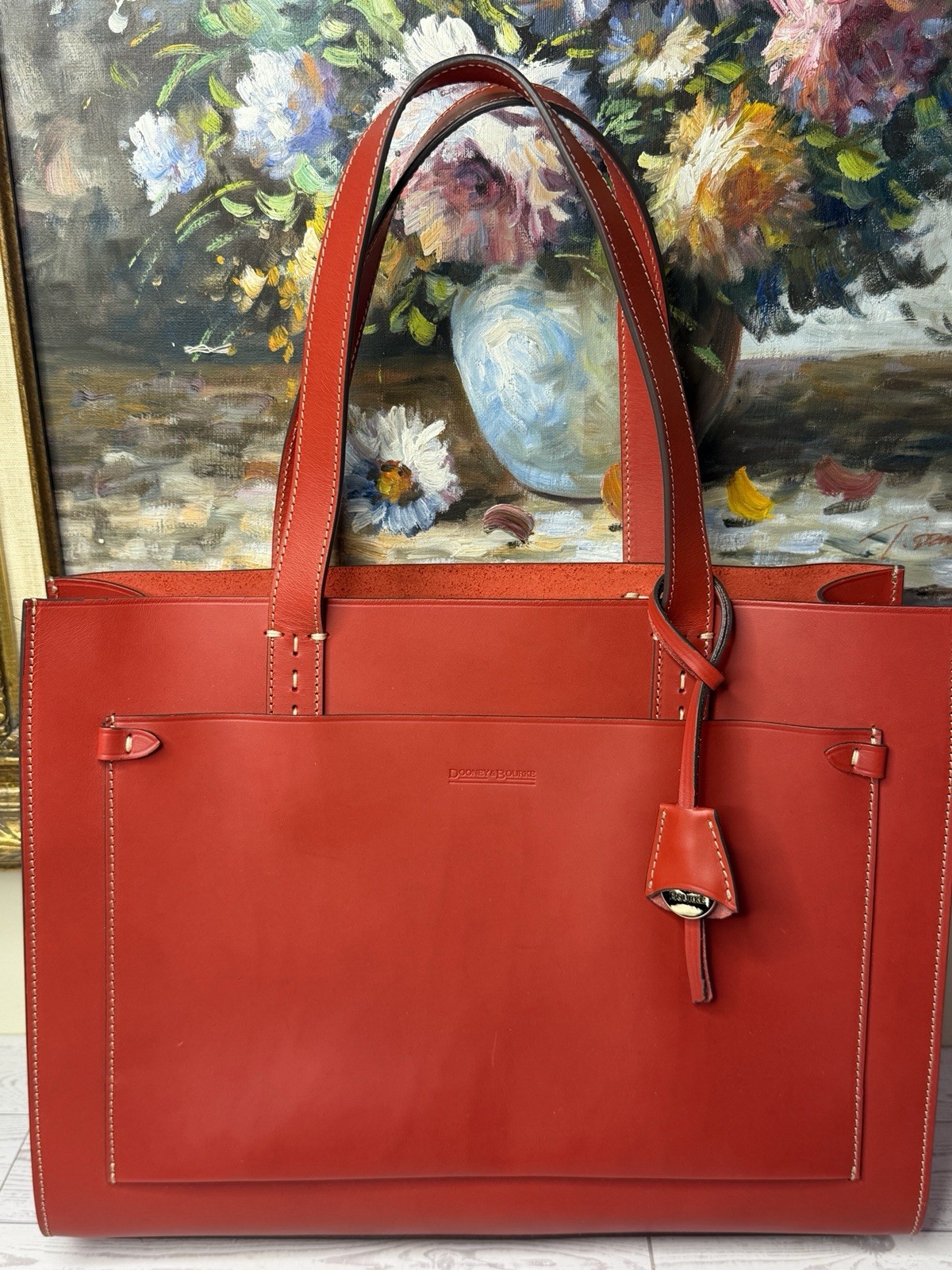 Dooney & Bourke Alto Tote – Red. Rare Find. New without tags. Pet/Smoke Free