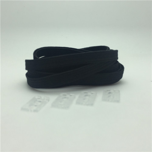 1 pair No Tie Tieless Lazy Elastic Flat Shoe laces System strings for athletic