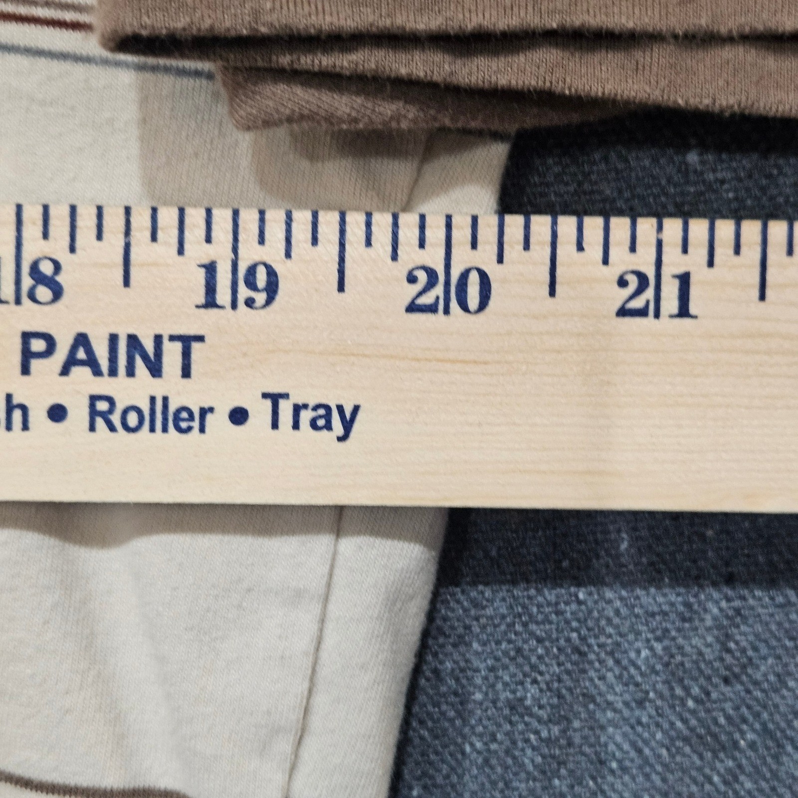 Split Skater Polo Shirt Mens Large Brown Cream Striped Raglan Y2K Streetwear