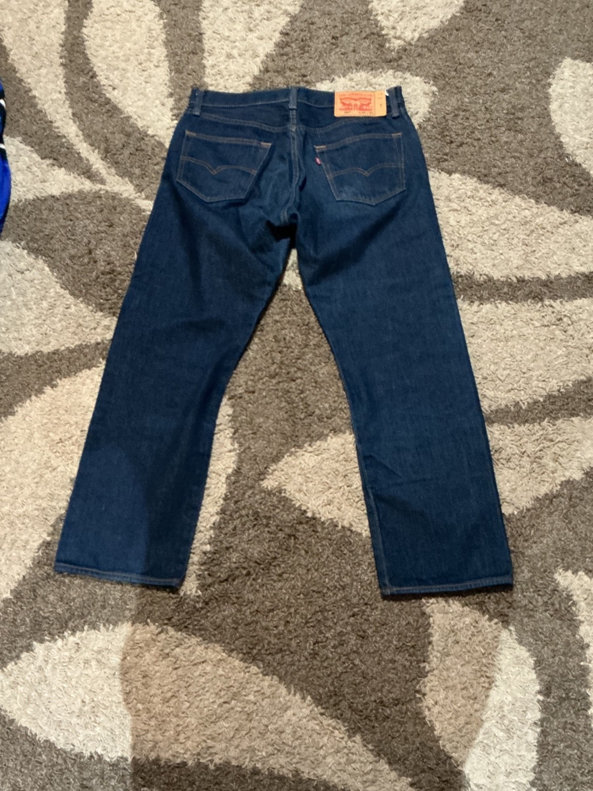 Levi’s Men’s 501 34×30 Original Straight Fit Jeans – Dark Wash
