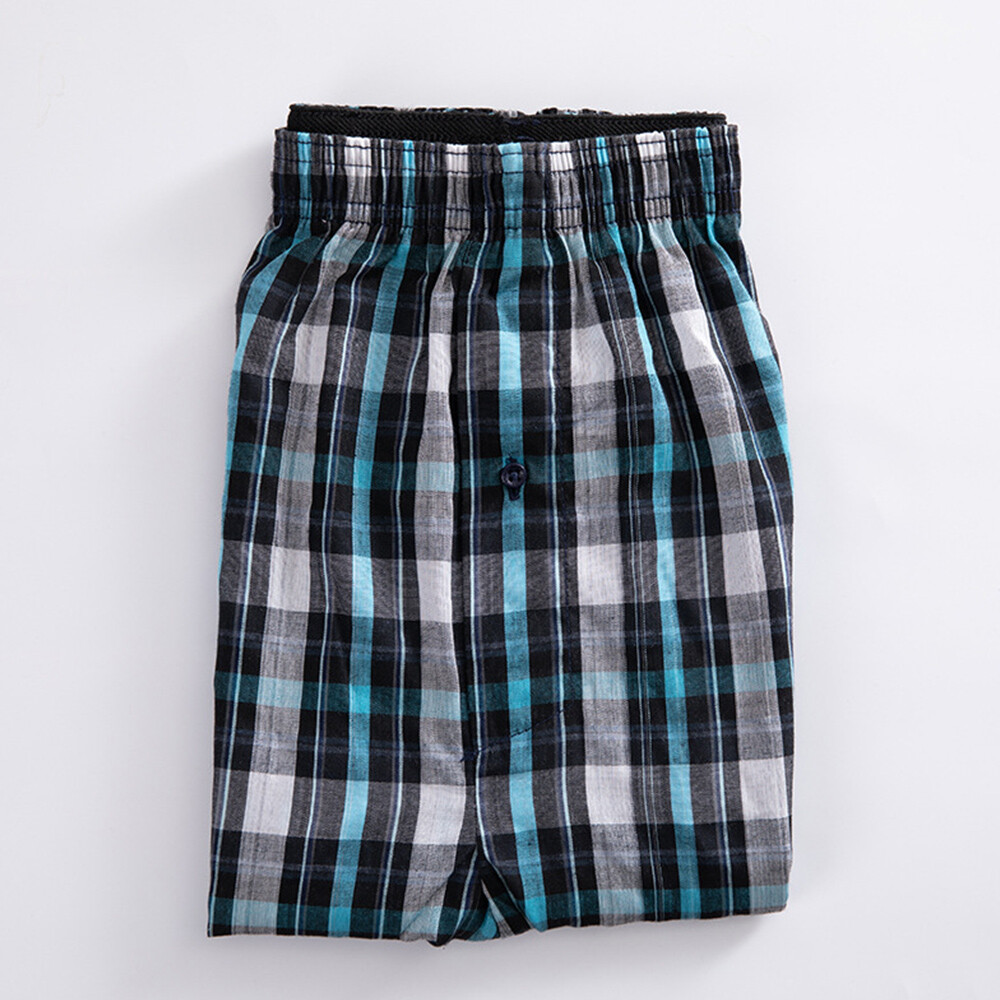 Random Color Woven Shorts Mens Cotton Underwear Oversized Short Pants Elastic