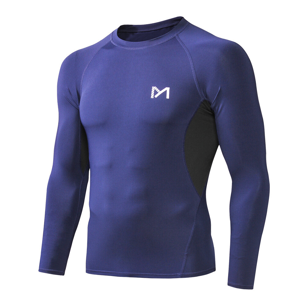 6 Pack/Set Compression Shirts for Men Long Sleeve Athletic Base Layer Undershirt