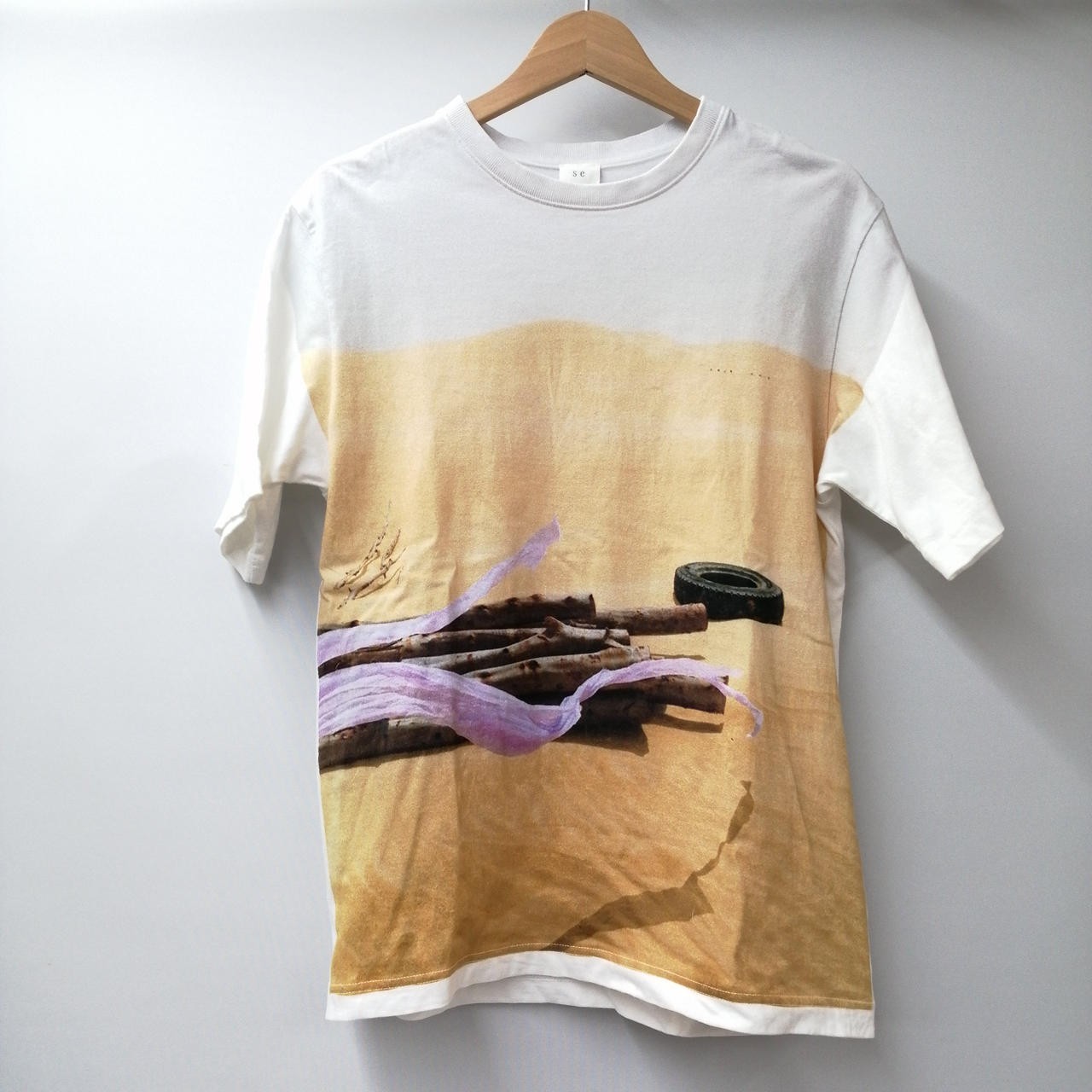 SEYA. 3376 Cotton T-Shirt Size 1 24in Sleeve 25in Chest 25in Length