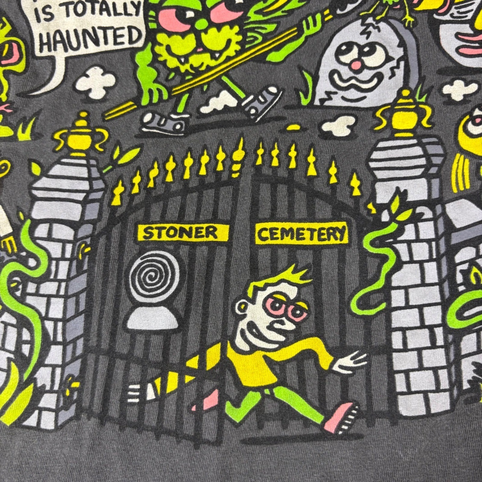 Killer Acid T Shirt Mens Large Gray Dangers of Marijuana Graphic Stoner Tee Weed