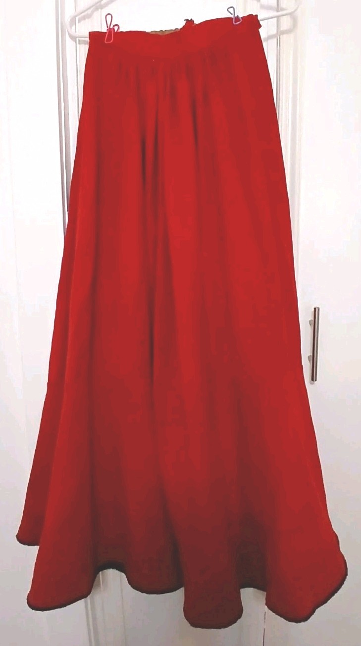 ANTIQUE 1880’S-1900’S PIONEER, Women’s Skirt Size S Wool, Lined, Full Skirt