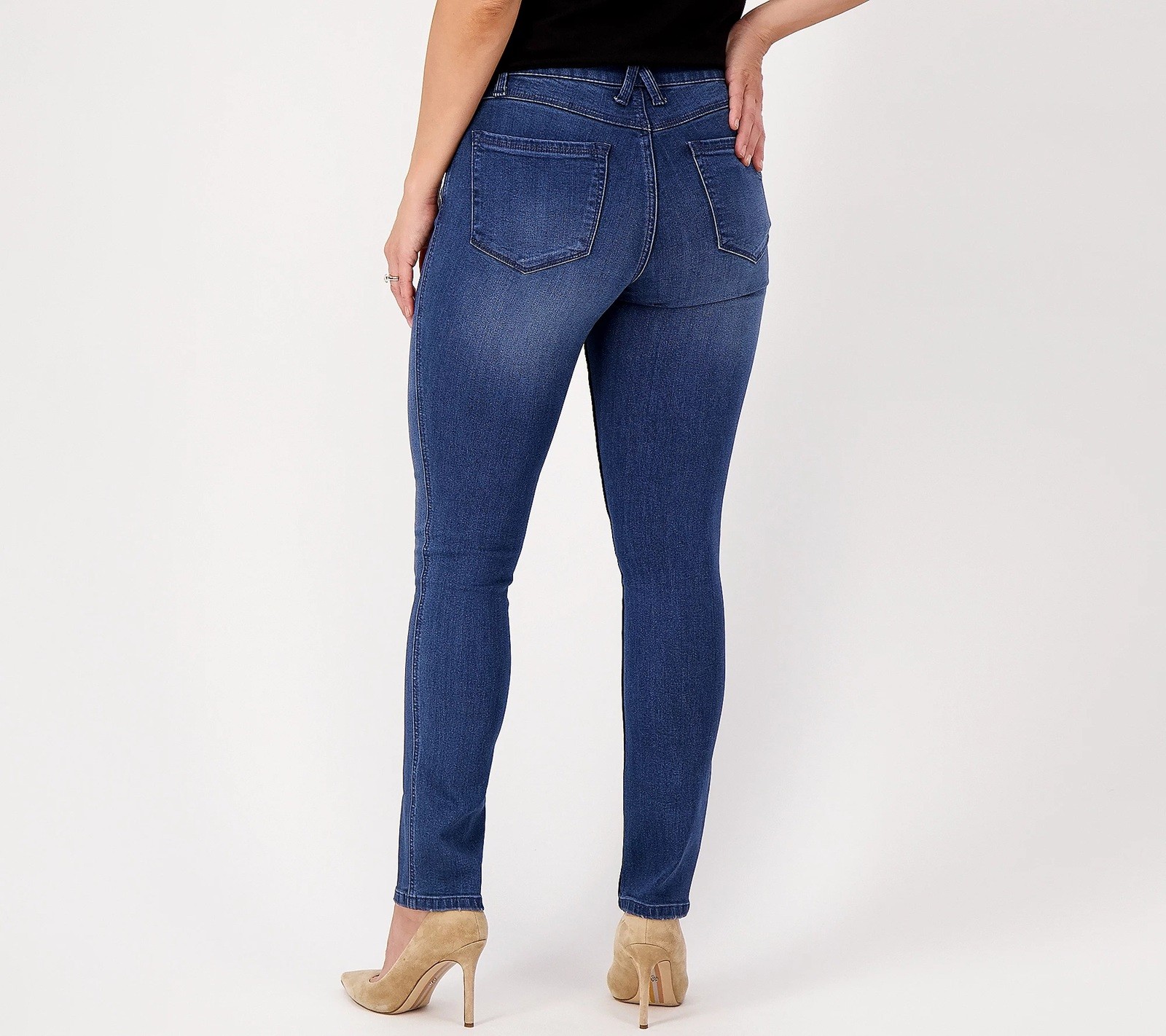Laurie Felt Size 3X Regular Silky Denim Easy Skinny Jeans MEDIUM WASH A544341