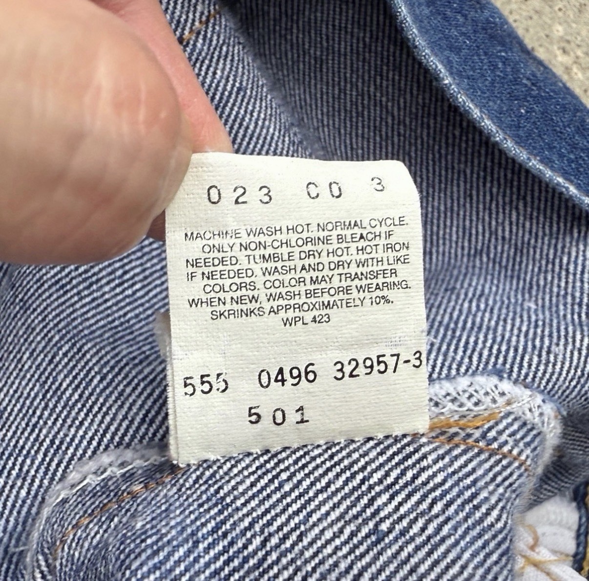 Levi’s LVC 501XX 1955 Era Selvedge Big E Valencia W31 L36 Made USA Vintage