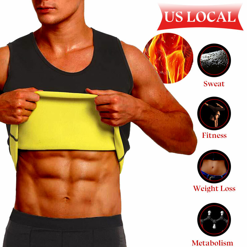 Men Abdomen Fat Burner Beer Belly Body Shaper Slimming Waist Trimmer Belt Vest
