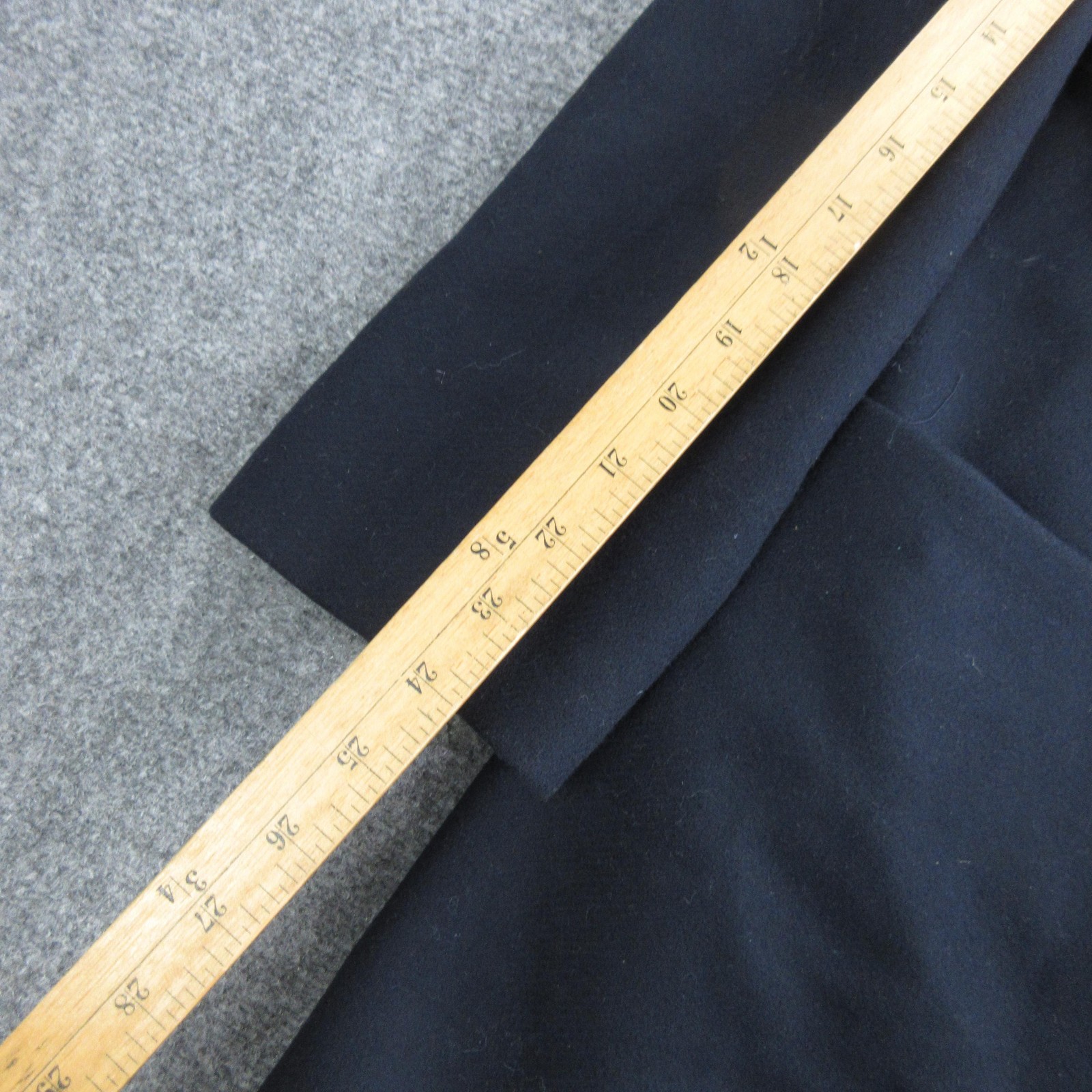 Babaton Coat Womens Large Blue Wool Hooded Toggle Front Lined Pockets Mid Length