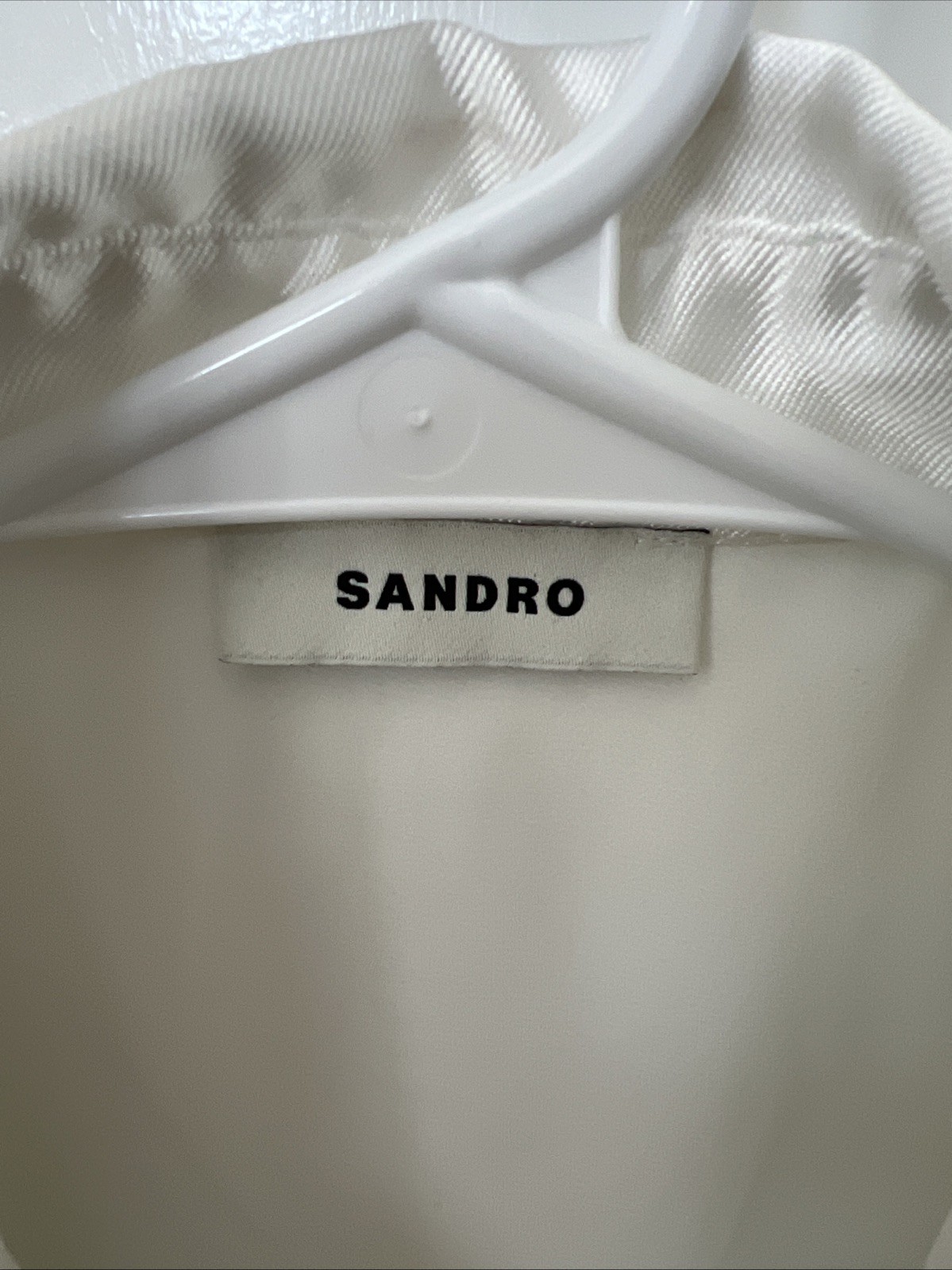 Sandro Sleeveless Twill Shirt Size 0
