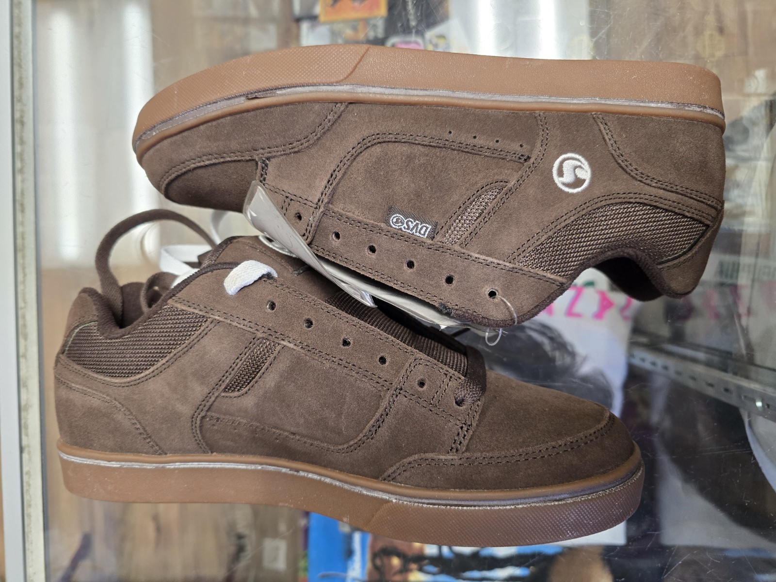 Vtg DVS Kerry Getz 5 Shoes Brown Sample Skate Skateboarding Size 8.0