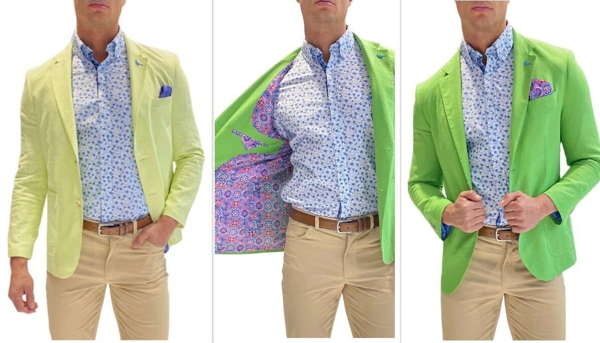 NEW TAILORBYRD $325 CLASSIC FIT LINEN BLEND BLAZER SPORT COAT, 44R