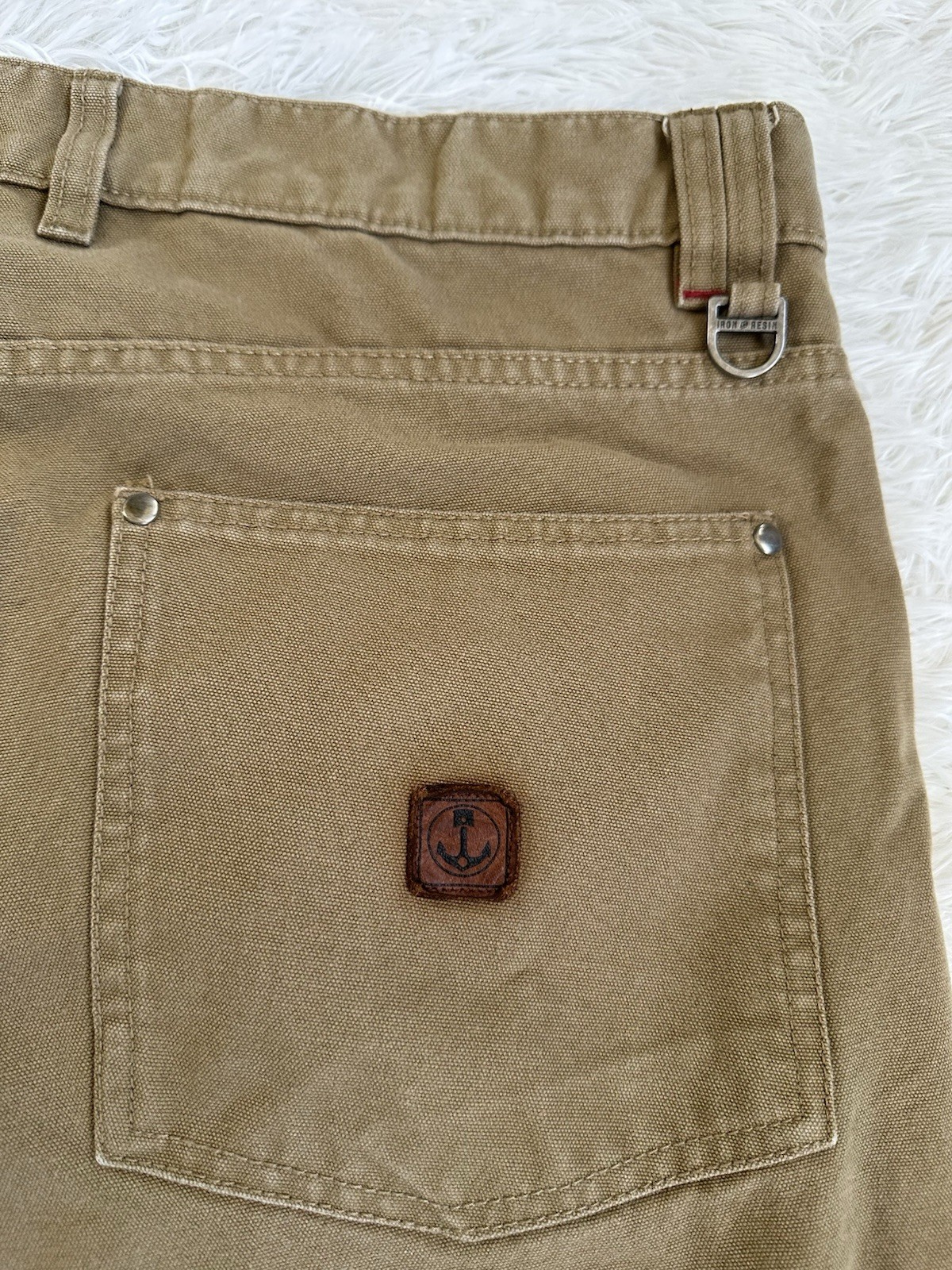 Iron & Resin Men’s Double Knee Journeyman Canvas Work Pants Size 36