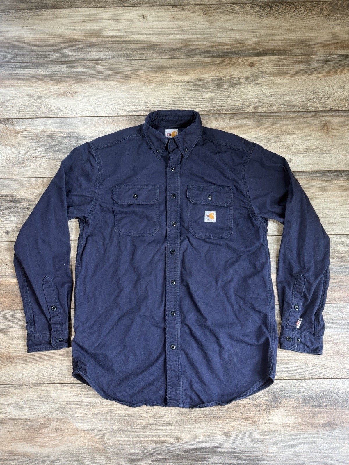 Carhartt FR 2112 Cat 2 Men’s Long Sleeve Shirt Size Medium Blue