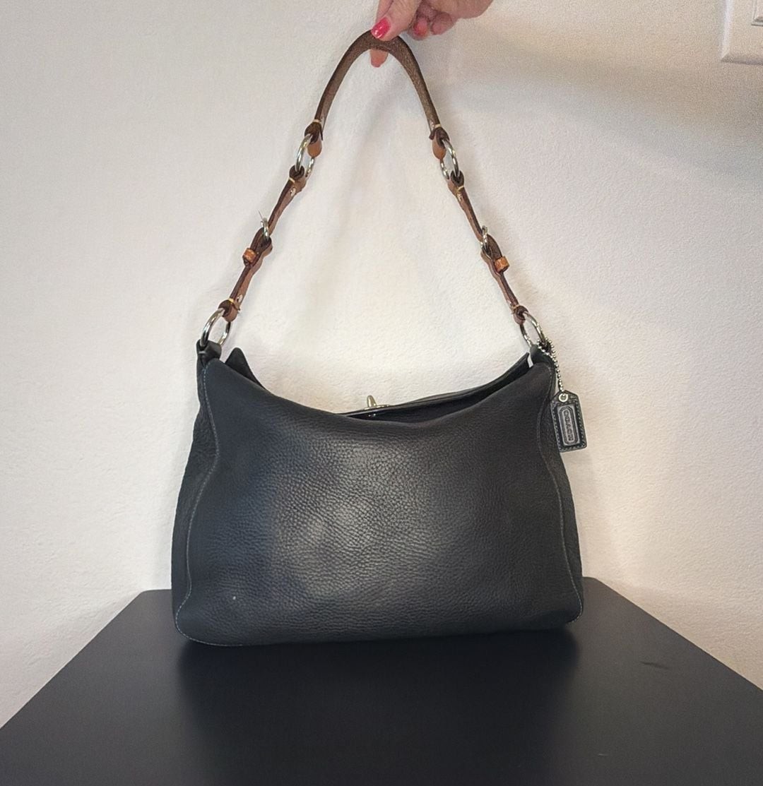 Coach Chelsea Pebbled Leather Shoulder Bag 8A39 (Rare TurquoiseSpecial Edition)