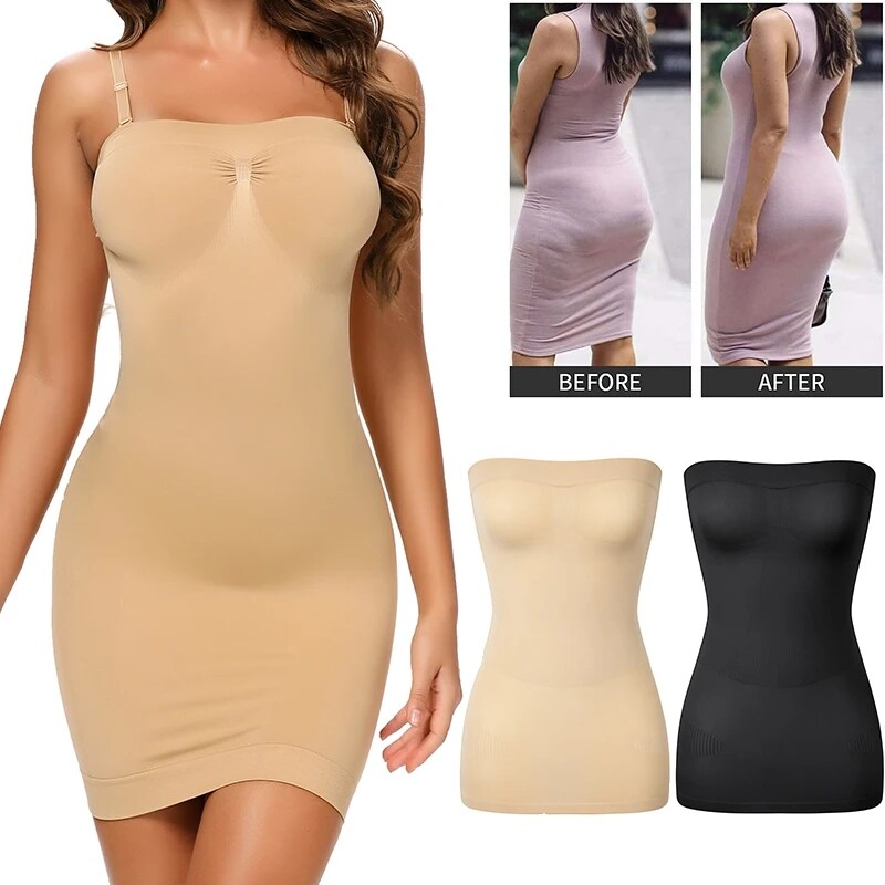 Strapless Shapewear Seamless Slips Women Full Body Shaper Belly Control Slim US