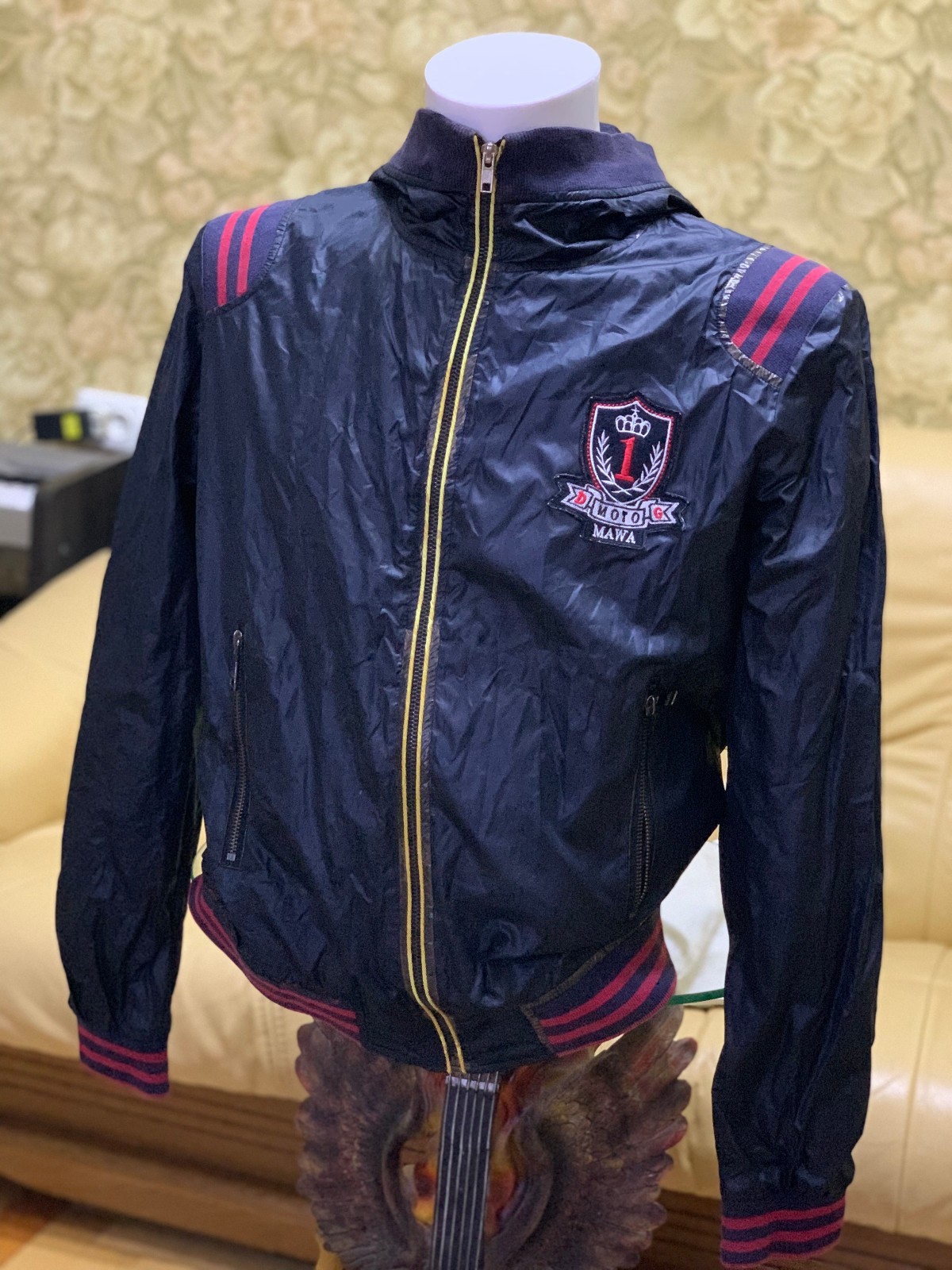 ITTIERRE Italy Men’s Hooded Jacket Windbreaker Navy Blue Size 52