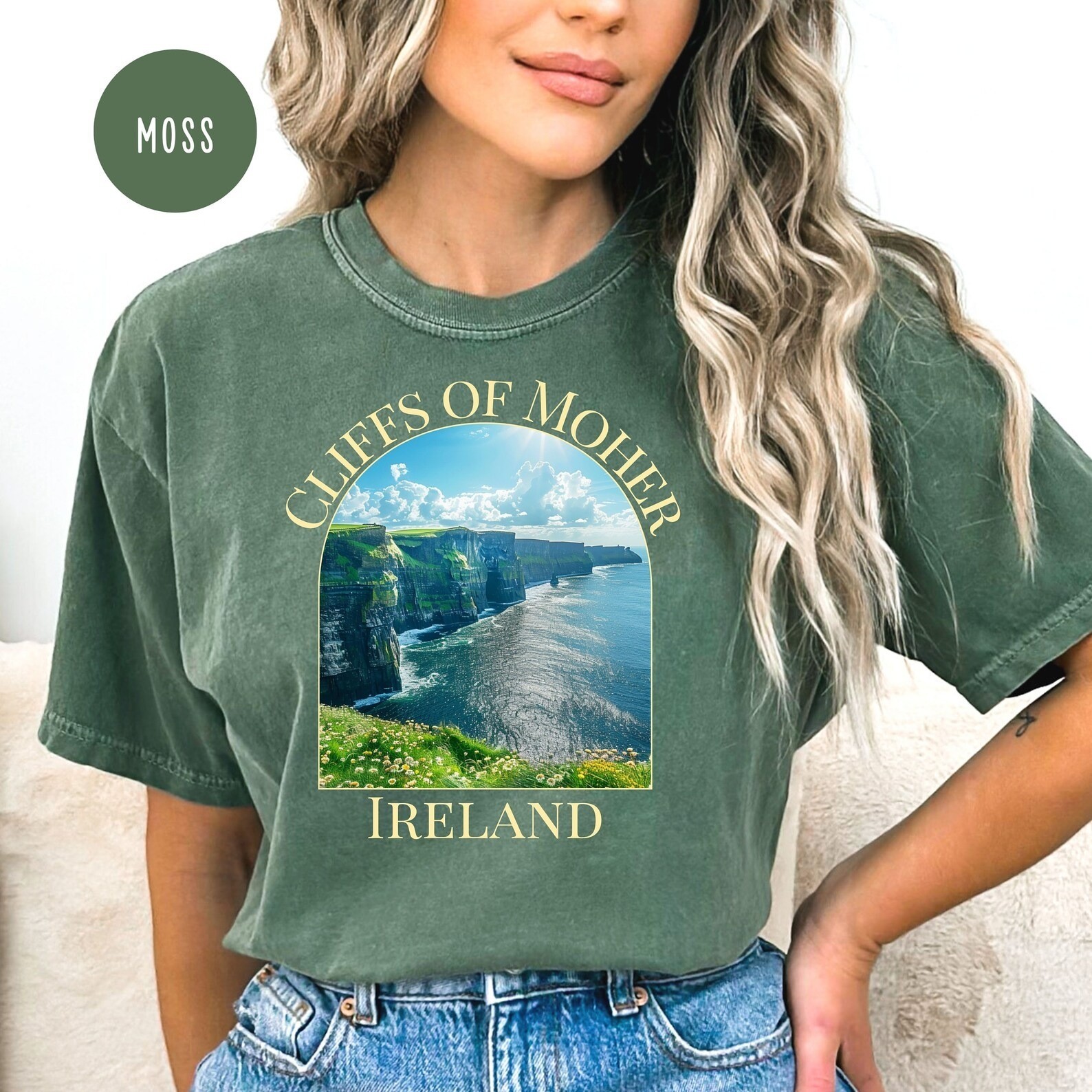 Cliffs of Moher T-Shirt Travel Gift for Ireland Trip Favorite Lovers Tee