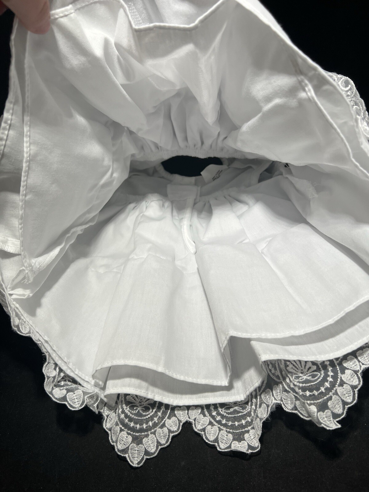 Keepsake Infant 2 Piece Christening Outfit Floral White Dress & Hat, 0-3 Mo.