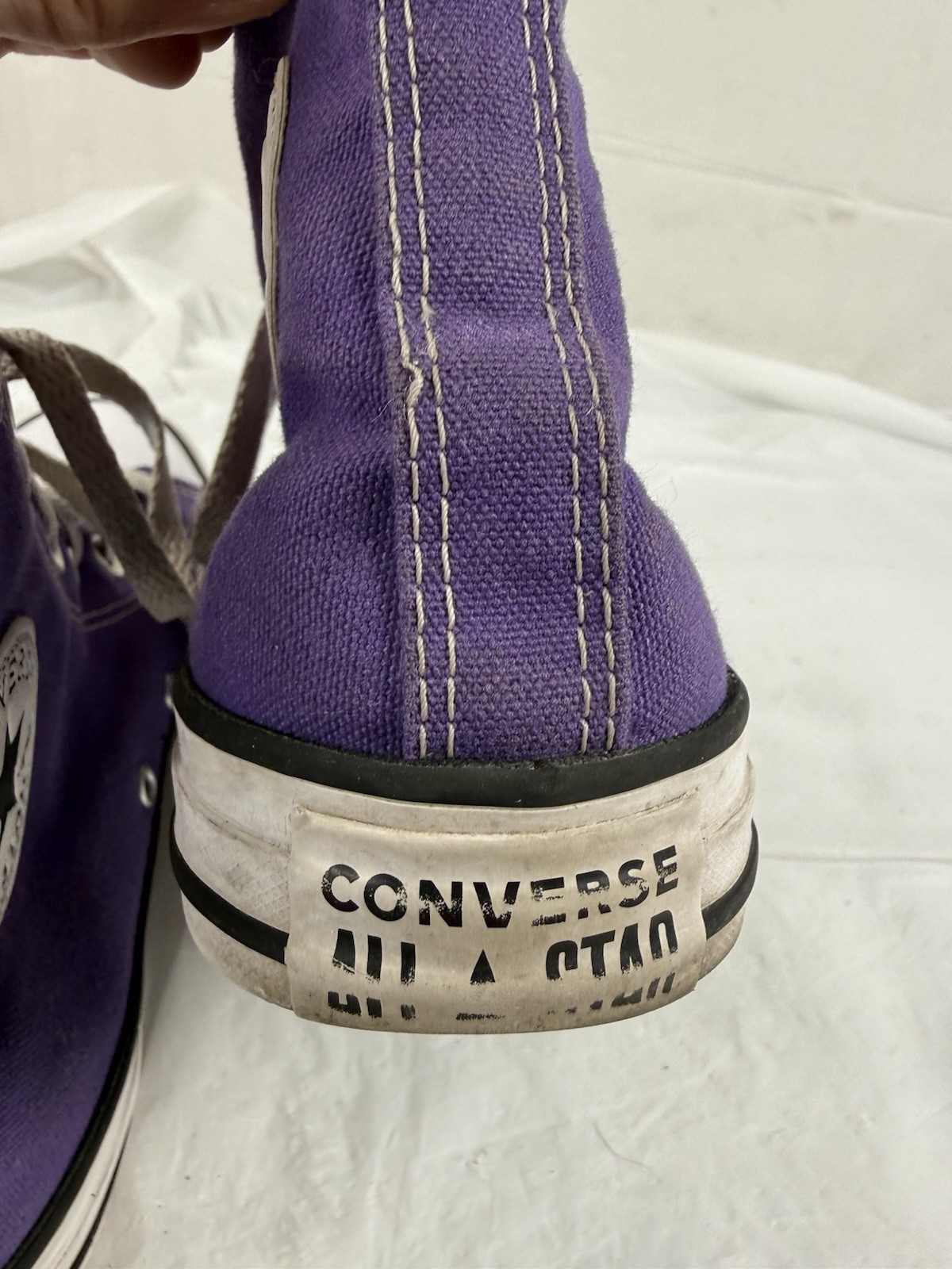 Converse Chuck Taylor All Star High Top Purple Canvas Sneakers 137833F Wo’s 8
