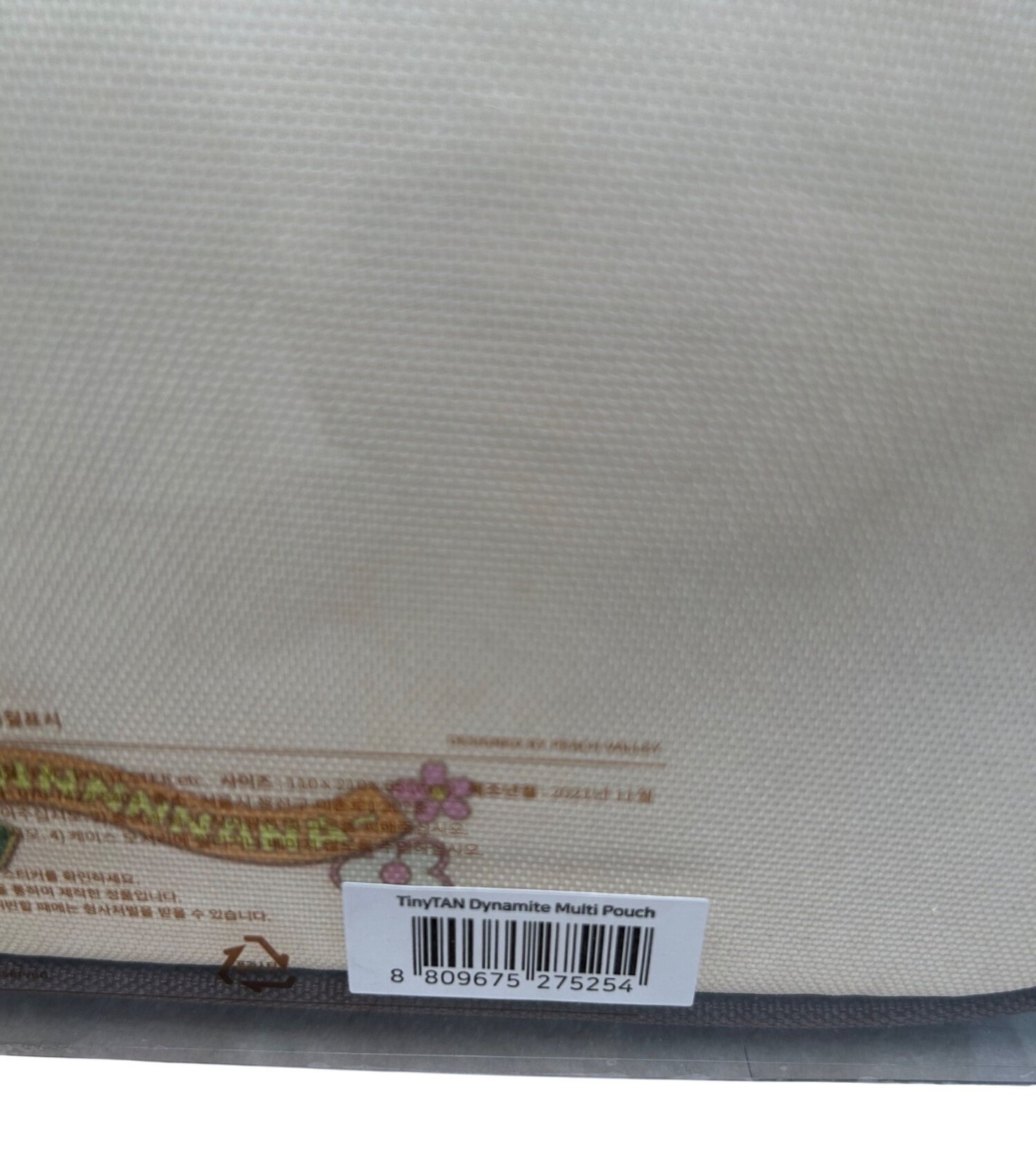 NEW TinyTAN Dynamite Multi Pouch Colorful Character Design & Zipper Closure BTS