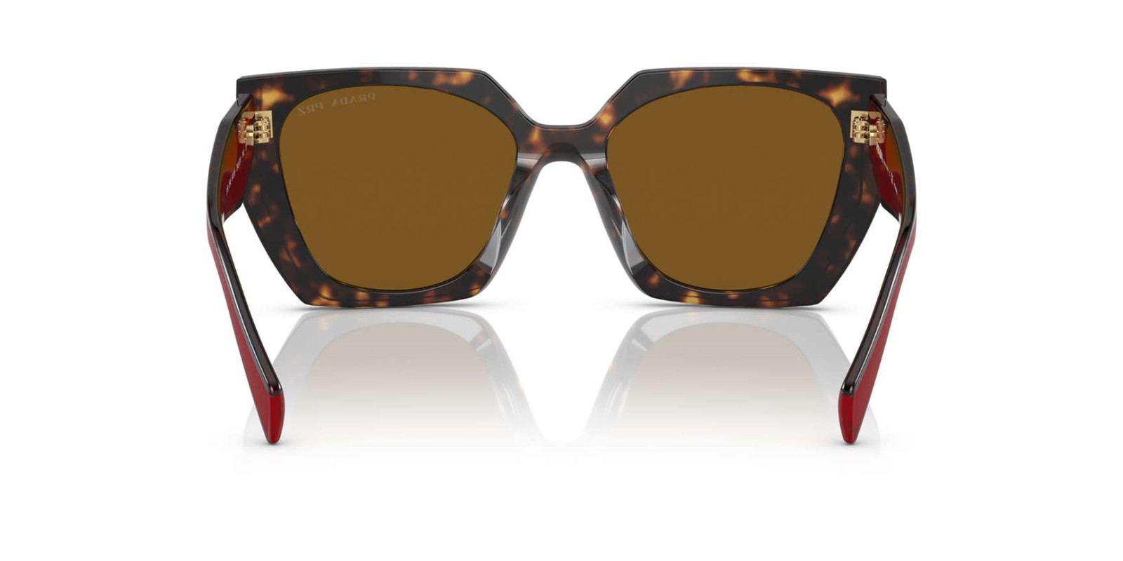Prada PR15WS 2AU5Y1 Sunglasses Tortoise Burgundy with Brown Lenses