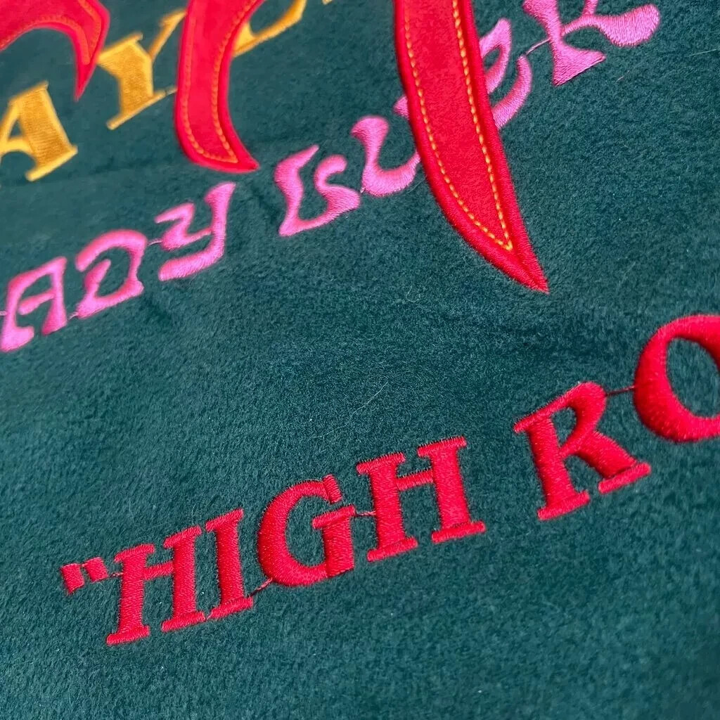 Lady Luck Jacket Men’s Medium Green Varsity Casino High Roller Player’s Club