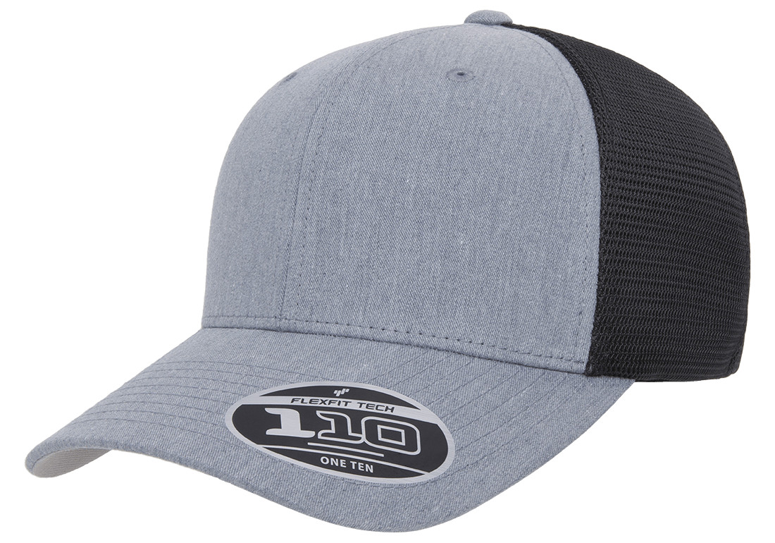 Flexfit Trucker Hat 110 6 Panel Adjustable OSFM Mesh Cap 2-Tone Flex Fit 110M/MT