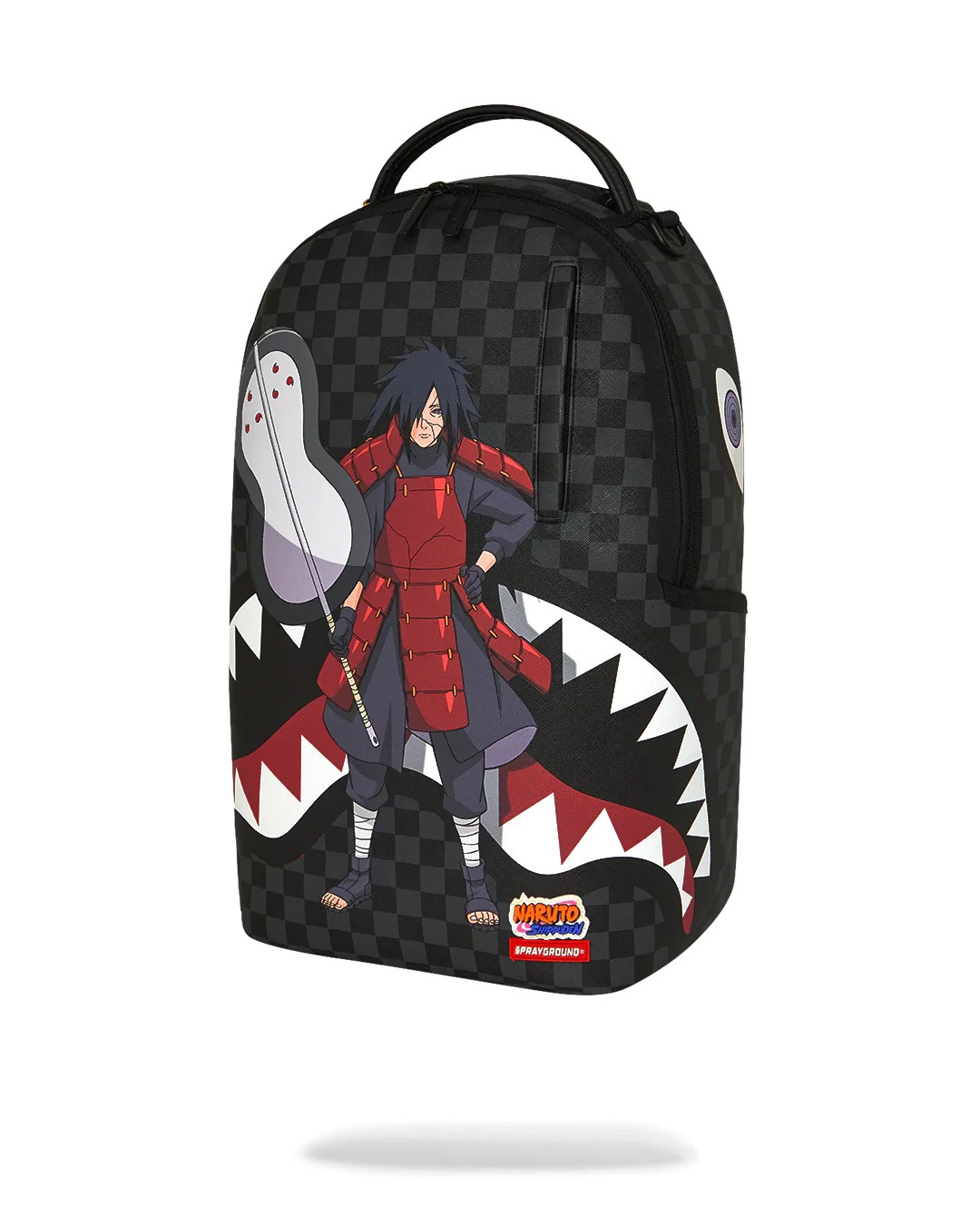 Sprayground NARUTO MADARA Backpack🔥New Black Check Bookbag Large School Bag