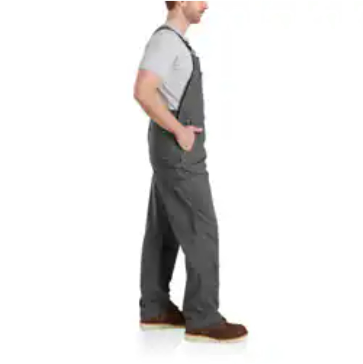 New Men Carhartt Rigby Bib Overall Gravel 🔥No Import Fees 🔥SALE DEAL