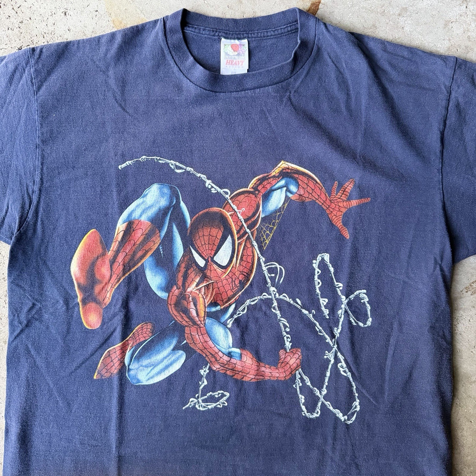 Vintage Marvel Comics 1999 Spider-man Swinging With Webbing T-shirt