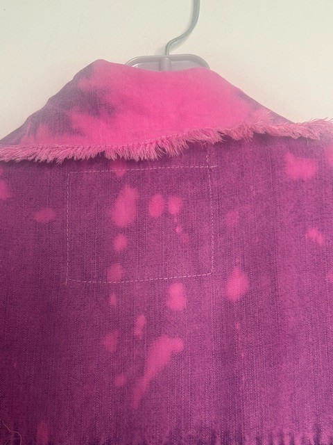 A Rare Bird Magenta Pink Tie Dye Button Down Ruffle Hem Sleeveless Maxi DressNWT