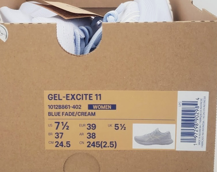 Asics Womens (Size 7.5 Medium B/M) NEW Gel Excite 11 Athletic Sneakers Blue