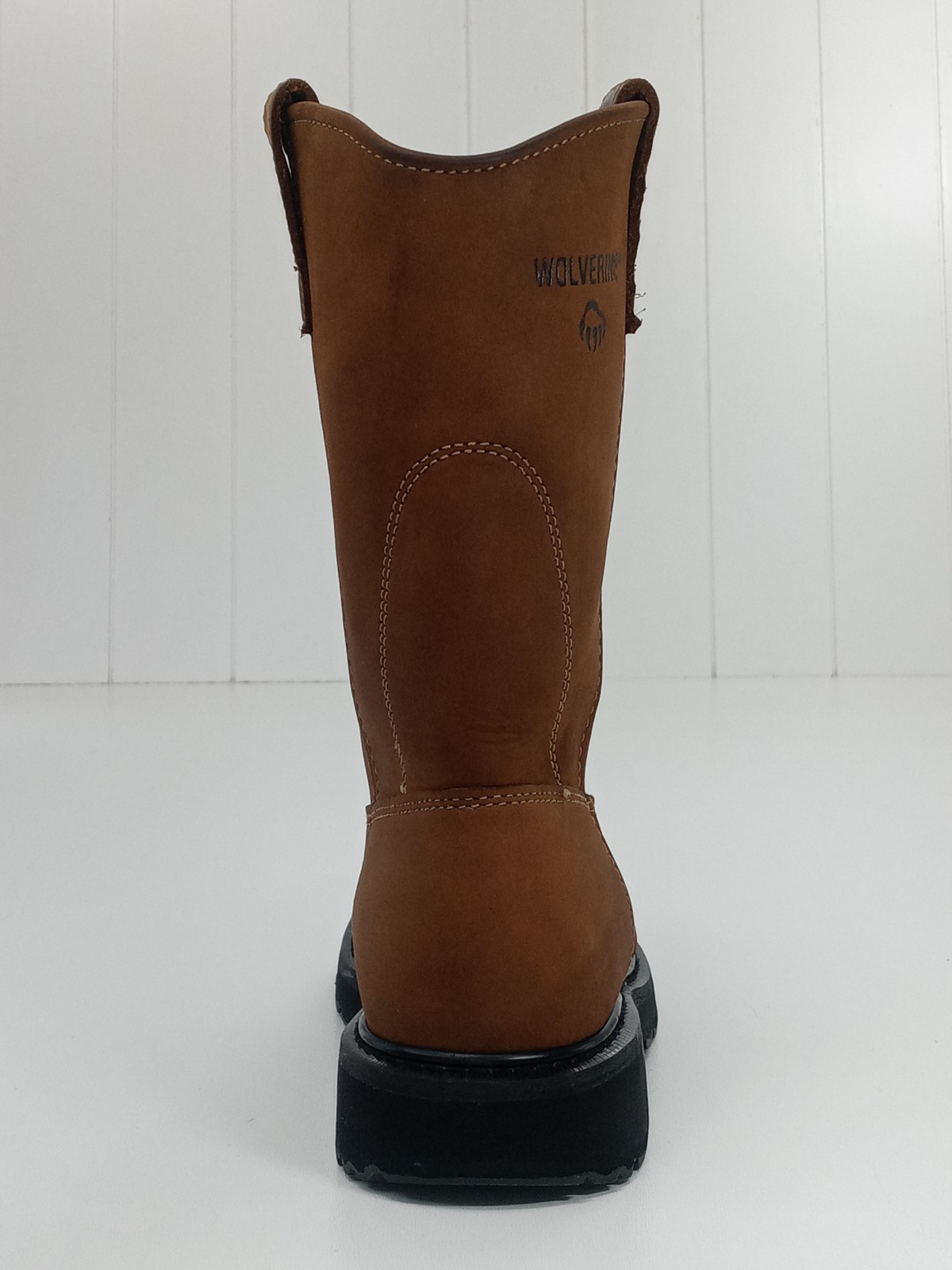 Wolverine Wellington Work Boots Men’s Brown Leather Slip On Size 9.5M