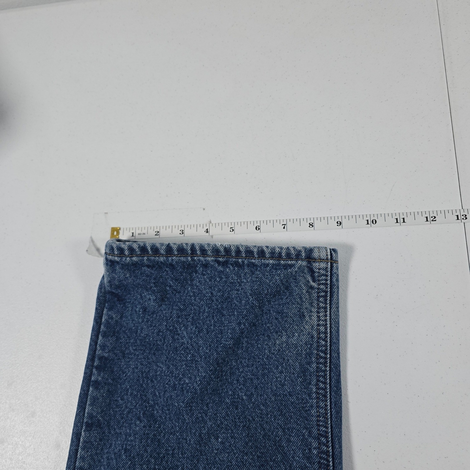 Carhartt B172 DST Flannel Lined Relaxed Fit Jeans Mens 31×30 Dark Stonewash Blue
