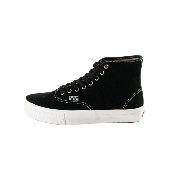 Vans Skate Authentic High Shoes Black Suede