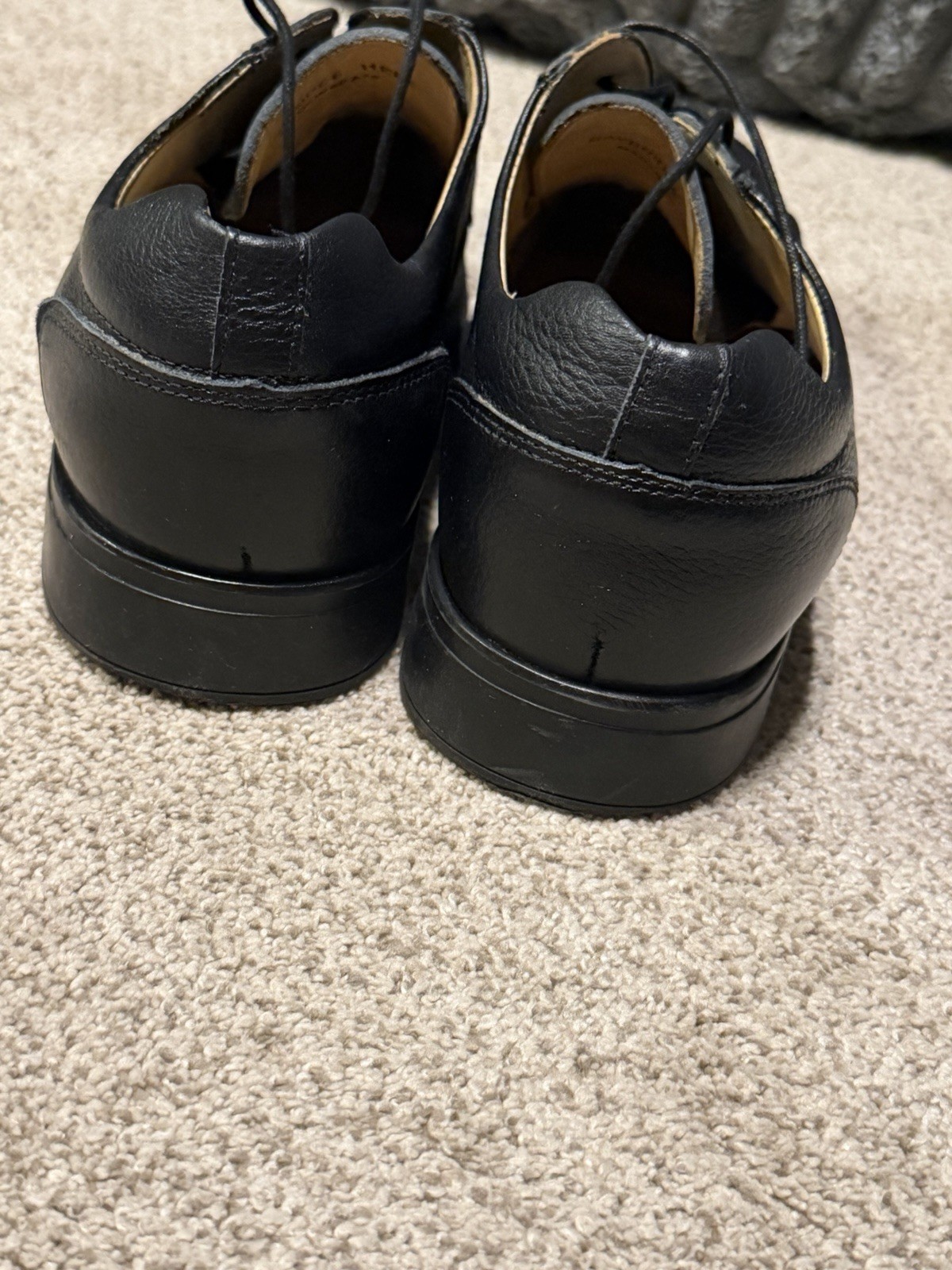 Belvedere Studio Bay Bridge Black Leather Lace-Up Oxford Dress Shoes 11 EEE