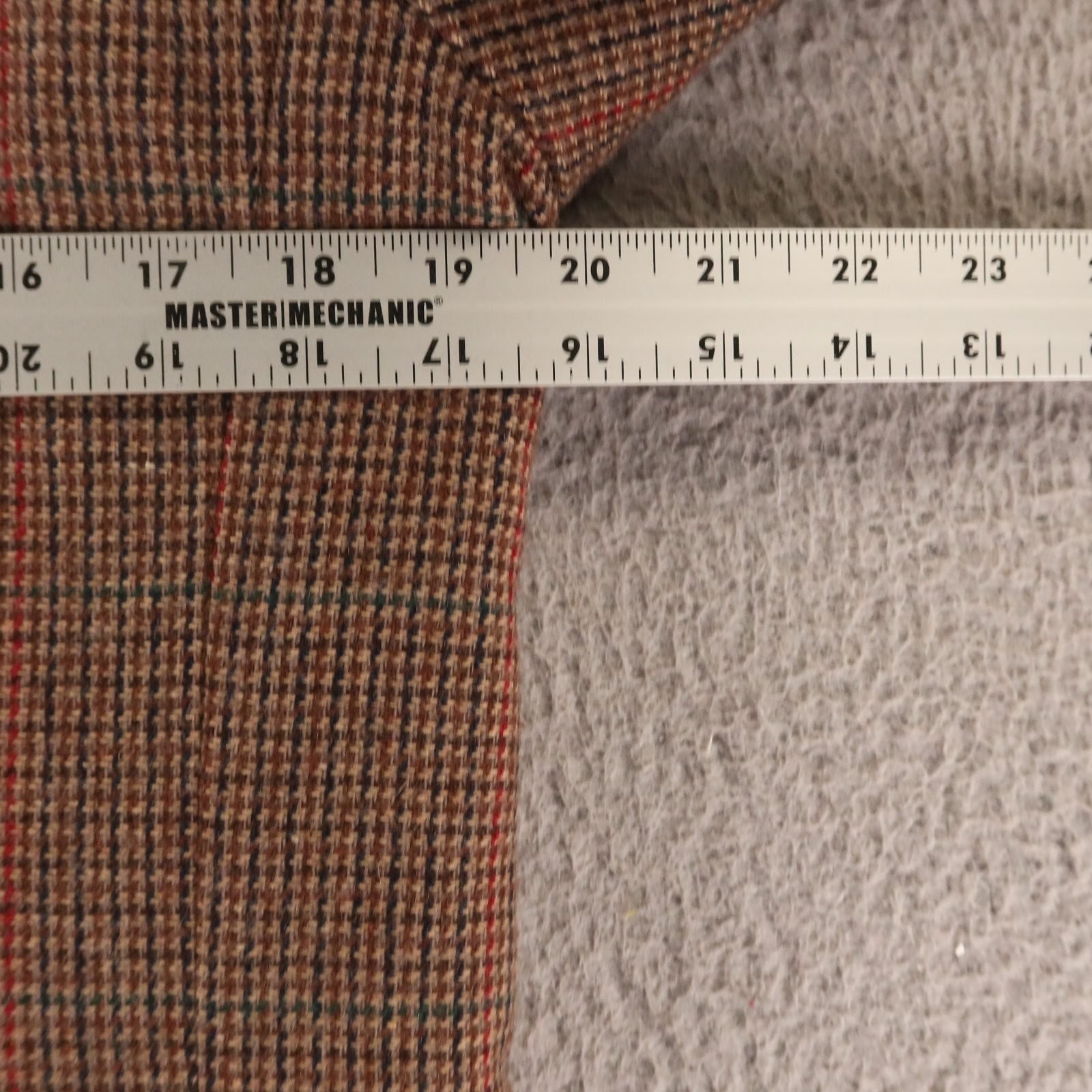 VTG Tweed Suit Womens 12 Brown Houndstooth Check Wool Blend Double Breasted