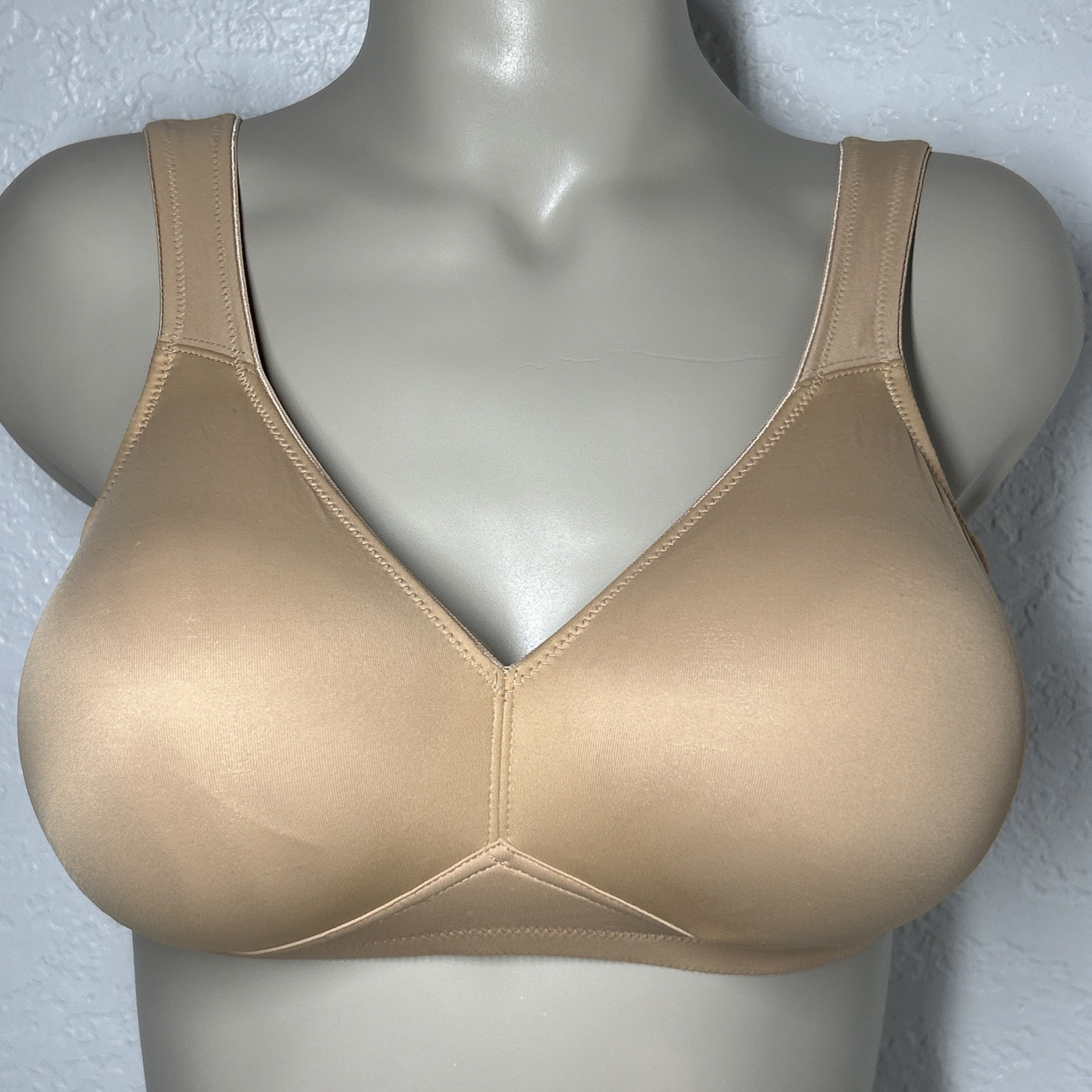 Rosa Faia Twin Firm Wireless Soft Bra 34F Desert Beige Supportive Non-Padded