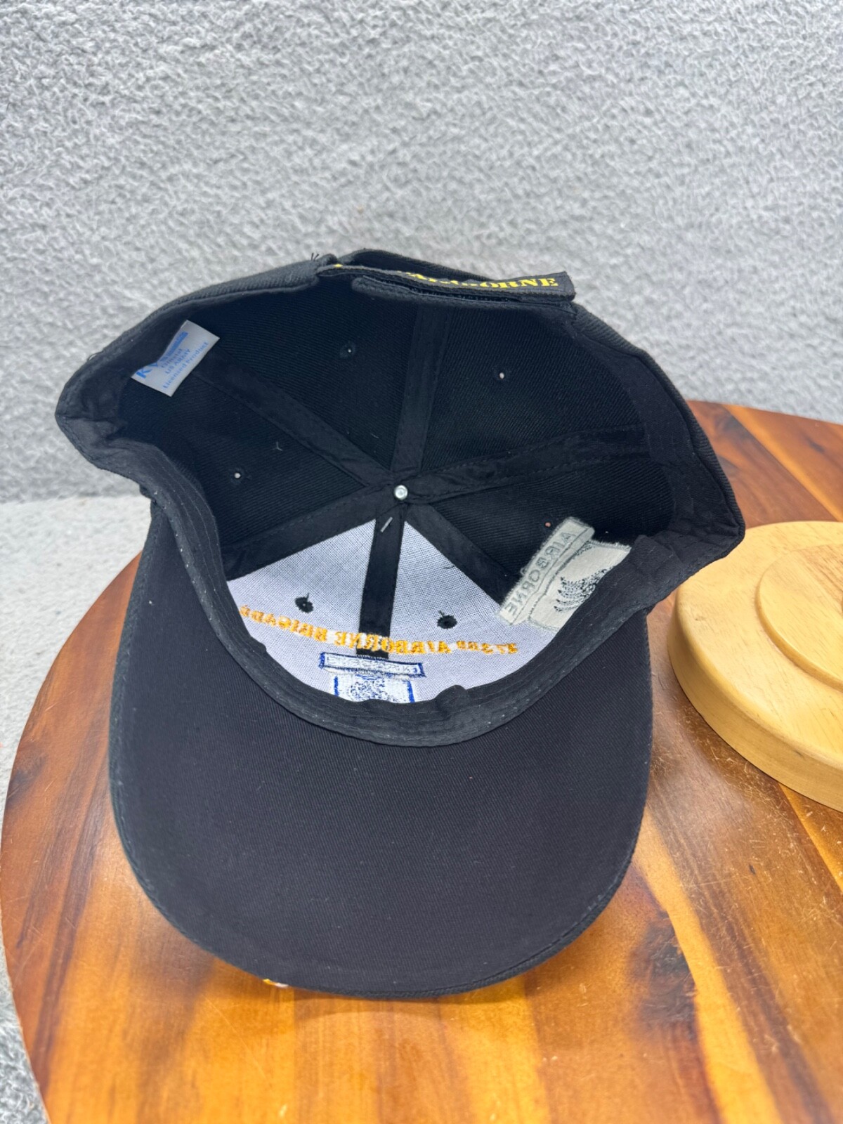 173RD Airborne Brigade Strapback Official US Army Hat Cap Embroidered Black KYS