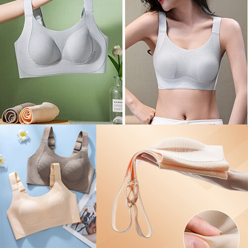 Women Bras Full coverage Strapless Seamless Ultra-thin Plus size Underwear 28391