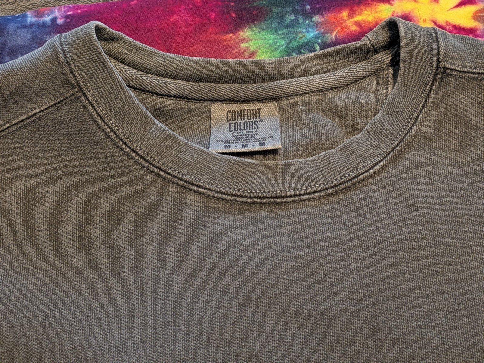 unisex blank Comfort Colors sz M Pepper Gray Sweatshirt Crewneck Hobby Lobby